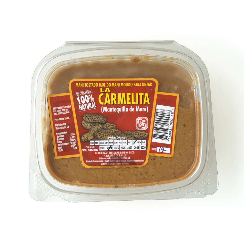 Mantequilla de Maní 300gr – La Carmelita