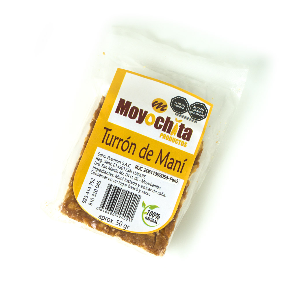 Turrón de Maní 50gr – Moyochita