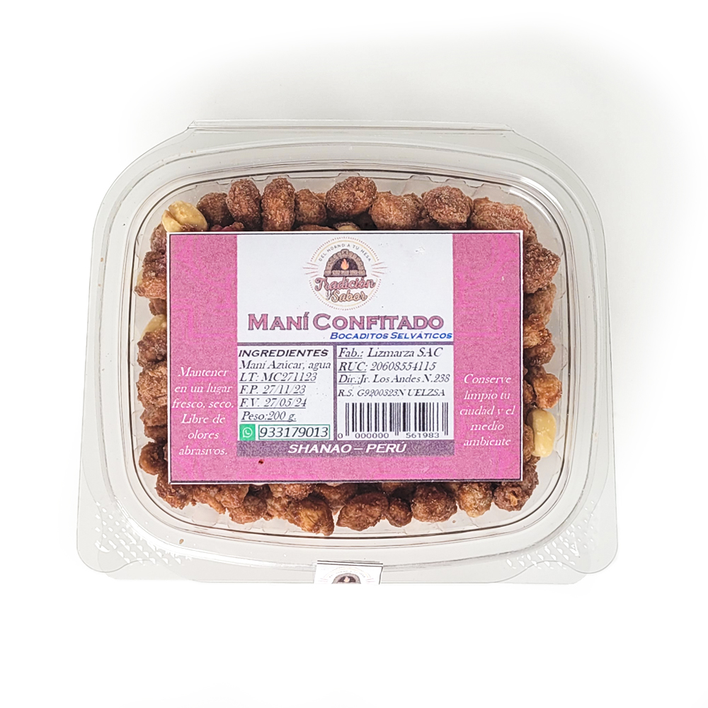 Maní confitado 200gr – Tradición y Sabor