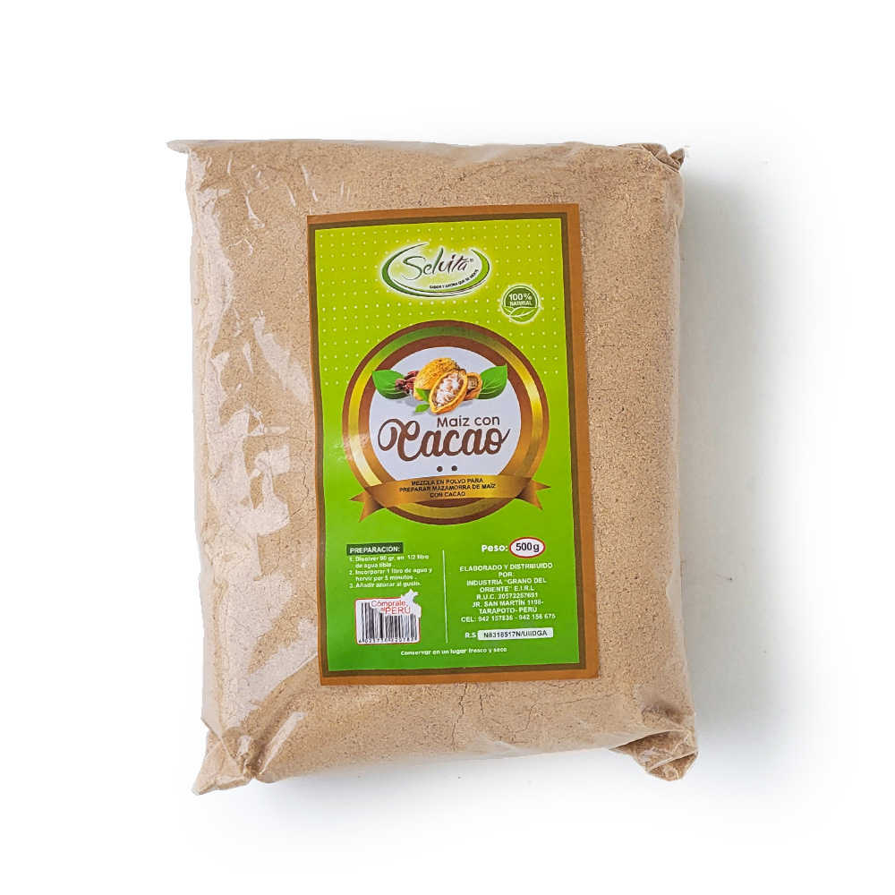 Harina de Maíz con Cacao 500gr – Selvita