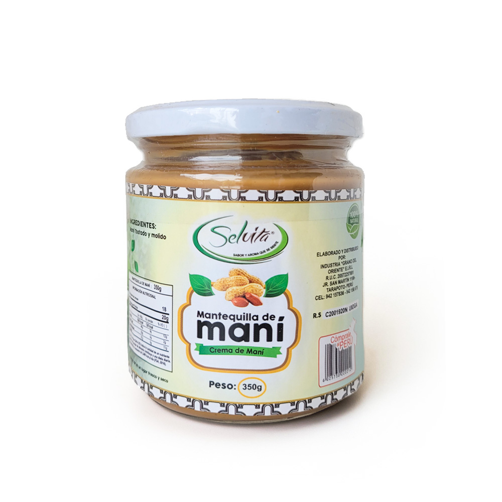 Mantequilla de Maní Frasco 350gr – Selvita